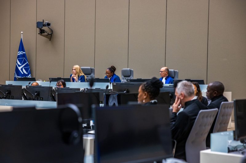 Image shows Judge Althea Violet Alexis-Windsor (Presiding Judge), Judge Iulia Motoc and Judge Haykel Ben Mahfoudh.